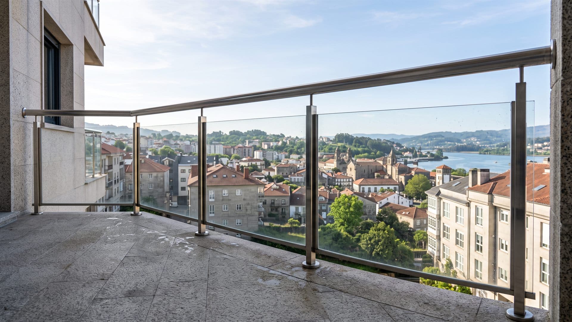 Instalación de una barandilla metálica a medida en Ourense