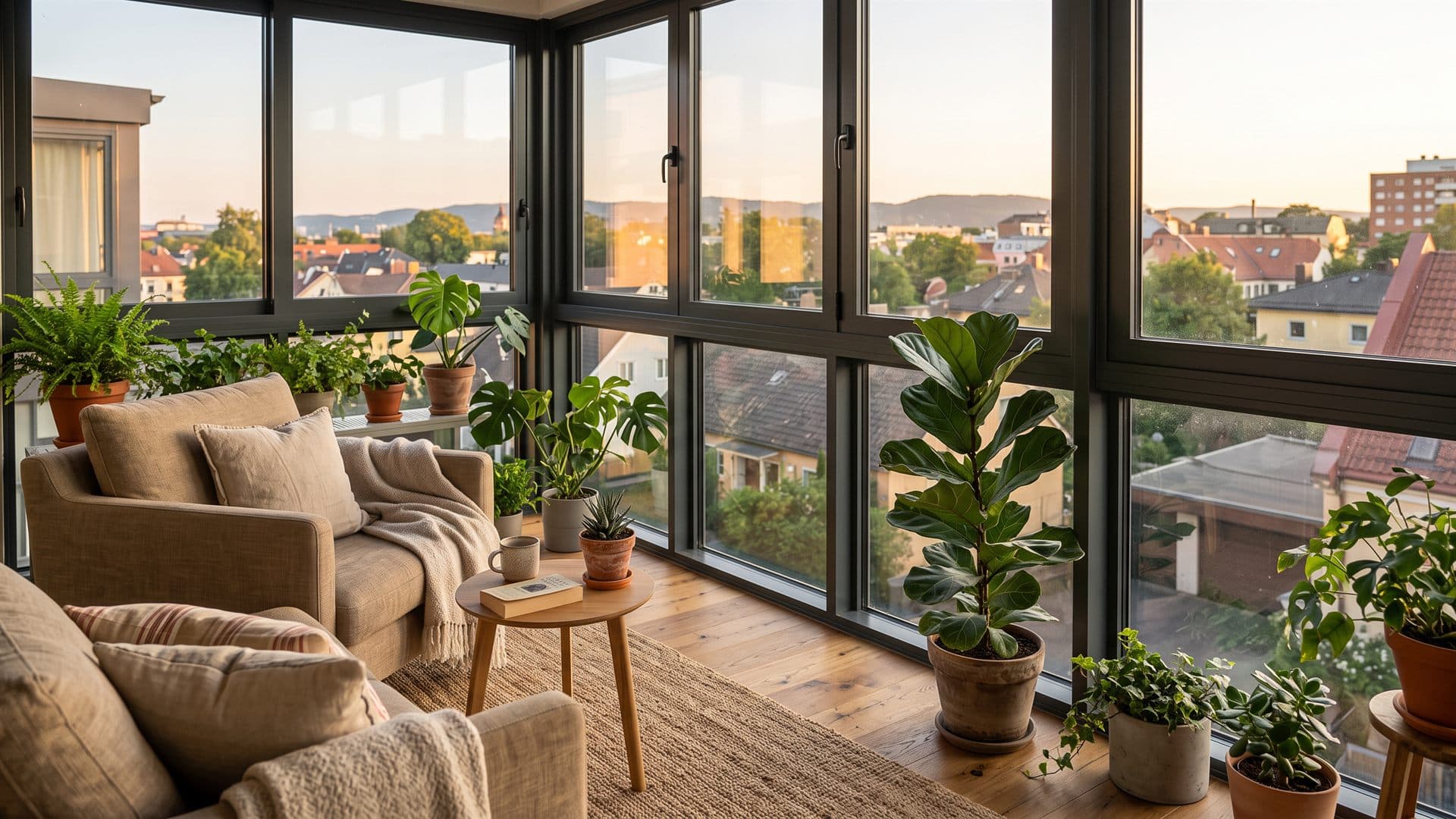 Terraza mejorada con un cerramiento metálico de calidad en Ourense